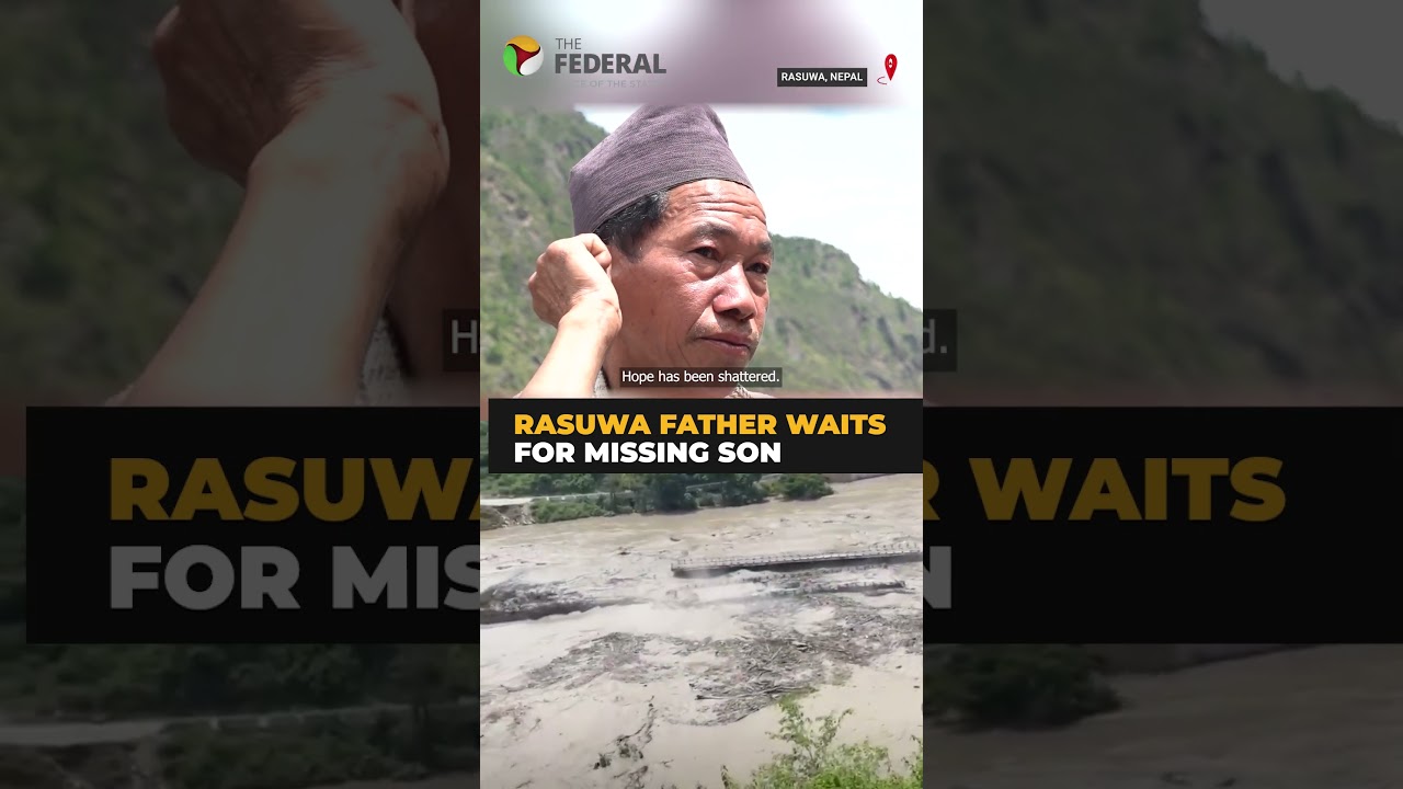 Nepal floods: 11 days on, Rasuwa father waits for missing son | #shorts