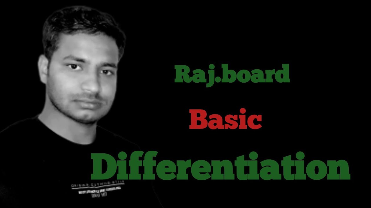 Differentiation basic