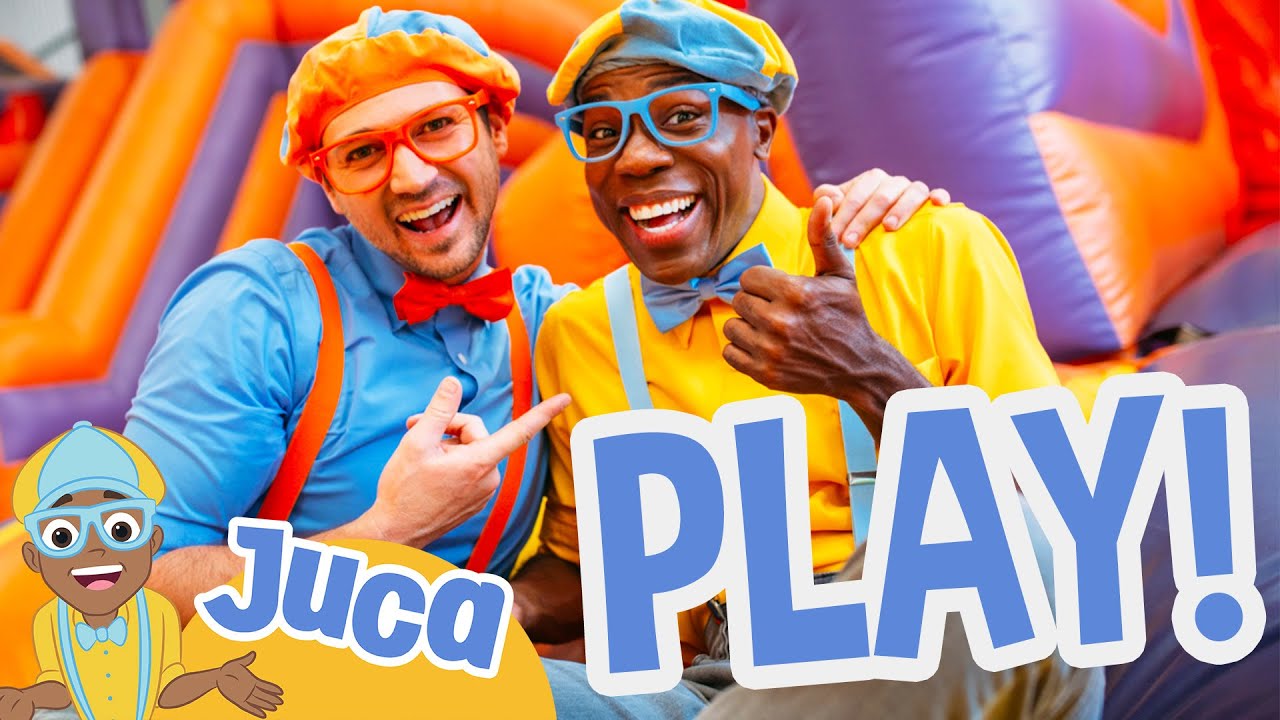 Juca and Blippi Visit an Indoor Playground! | Learn English with Juca and Blippi! | Juca Brasil