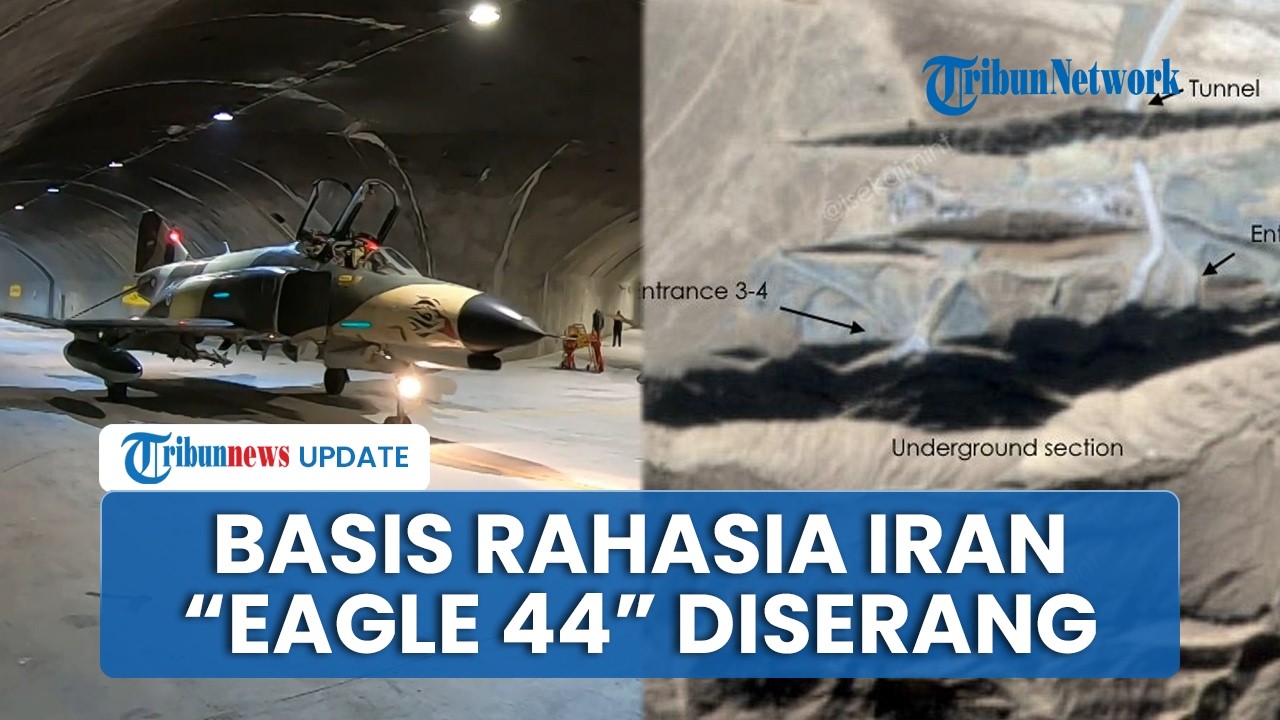 Serangan Udara Hantam Pangkalan Rahasia Bawah Tanah Eagle 44 Milik Iran, Akses Terowongan Lumpuh