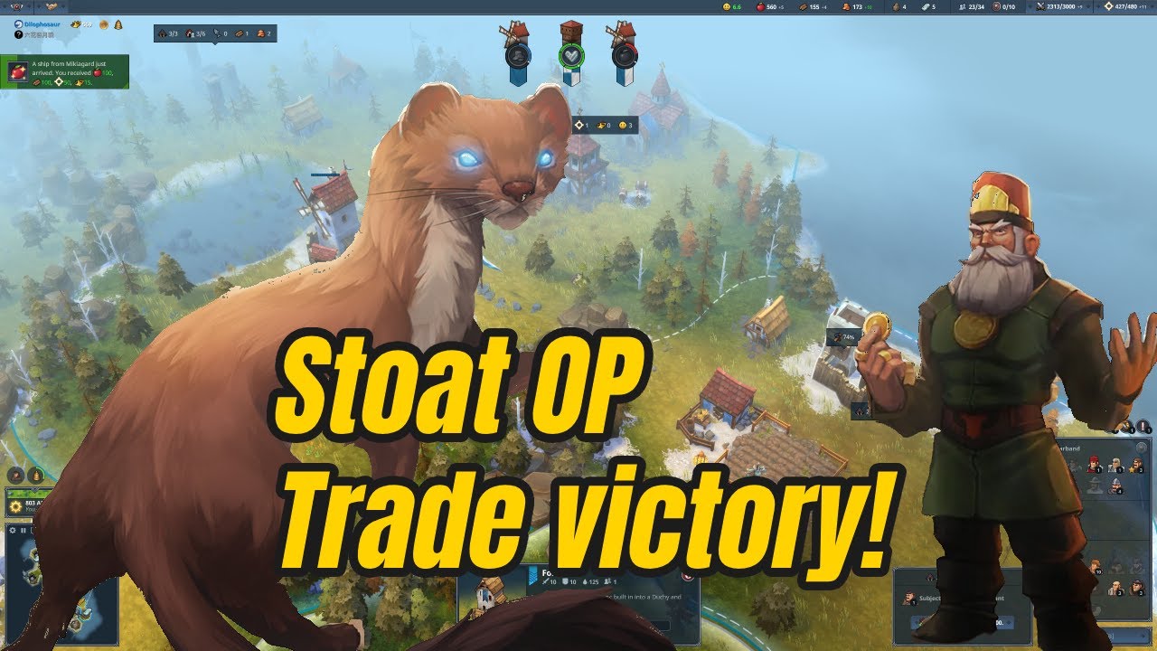 Stoat OP trade Victory!