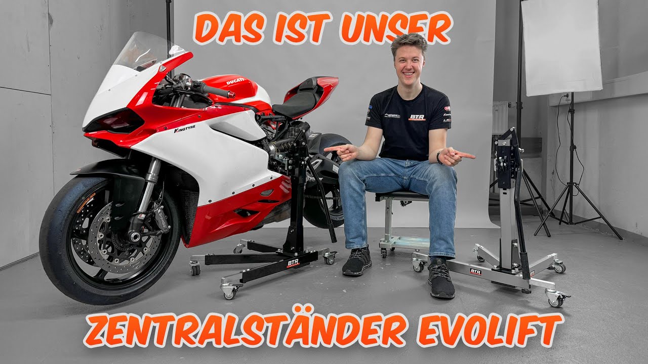 Das ist unser Motorrad Zentralständer EVOLIFT®!