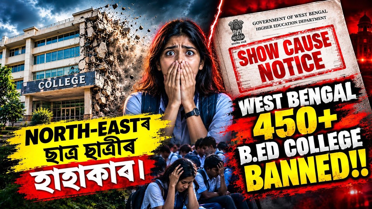450 West Bengal B.Ed Colleges Banned: Huge Blow for Assam & NE Students! 🚨