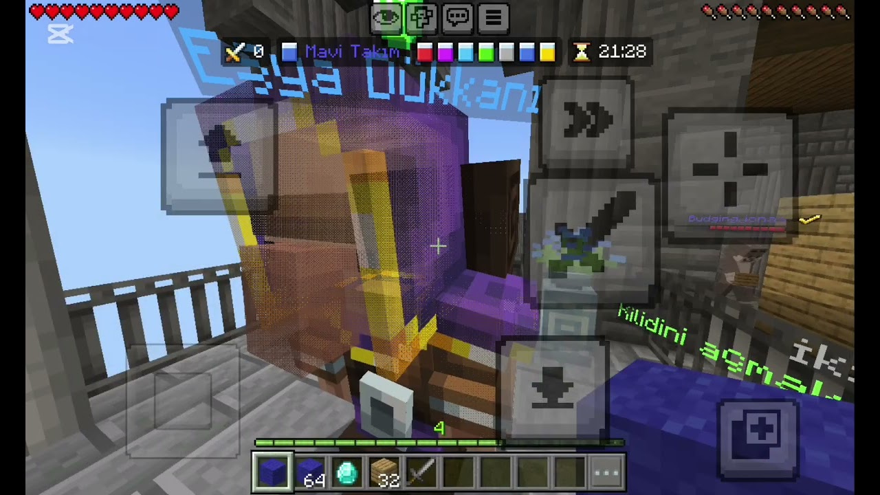 Minecraft bedwars oynuyoruz