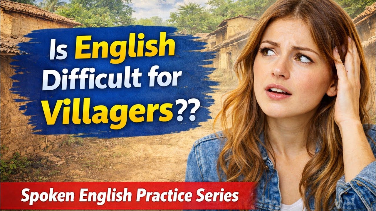 Why English Is So Difficult for Villagers? Self Improvement challenge|Spoken English Practice Series