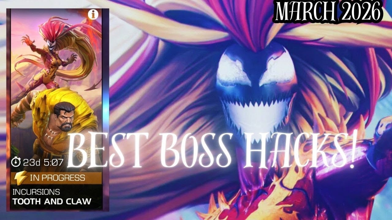 Boss Hacks for Incursions - Tooth and Claw || Best Champions Mcoc - March 2026