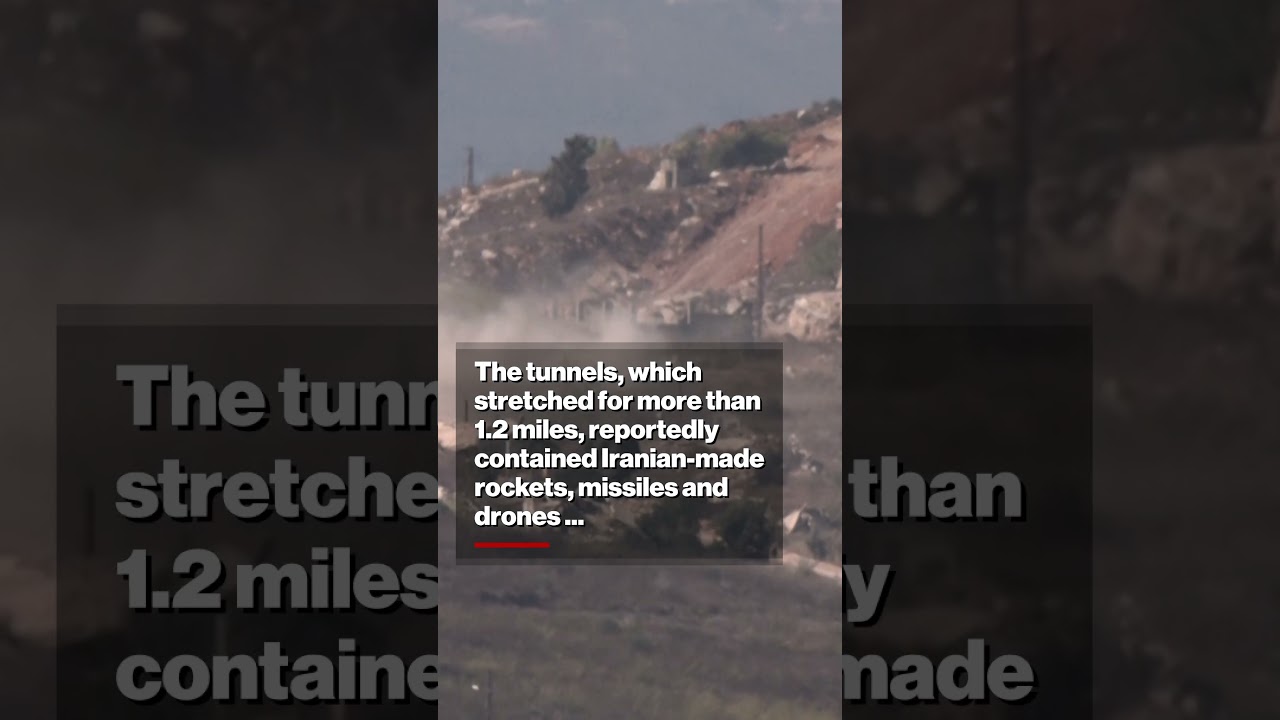 Israel Destroys Massive Iranian-Linked Tunnel Outpost in Lebanon #shorts