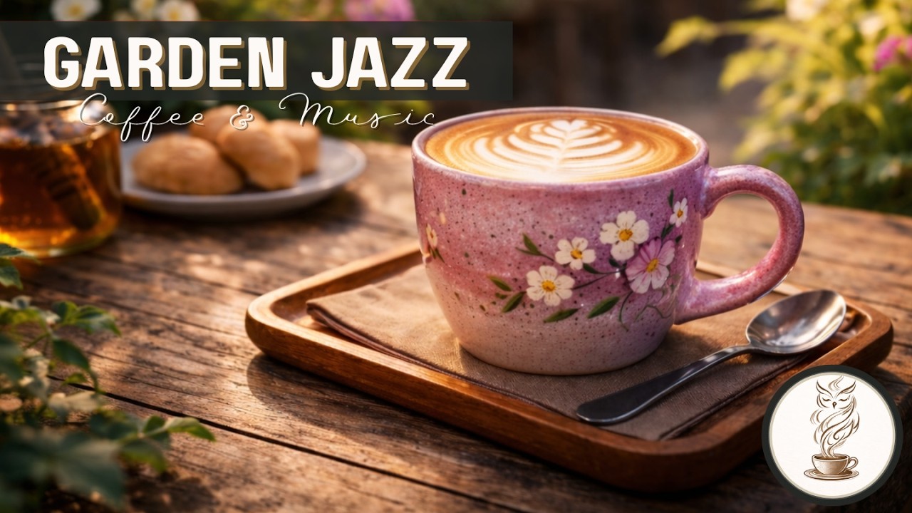 Garden Coffee Jazz 🌿 Sunny Café Piano Music for Relaxing Mornings