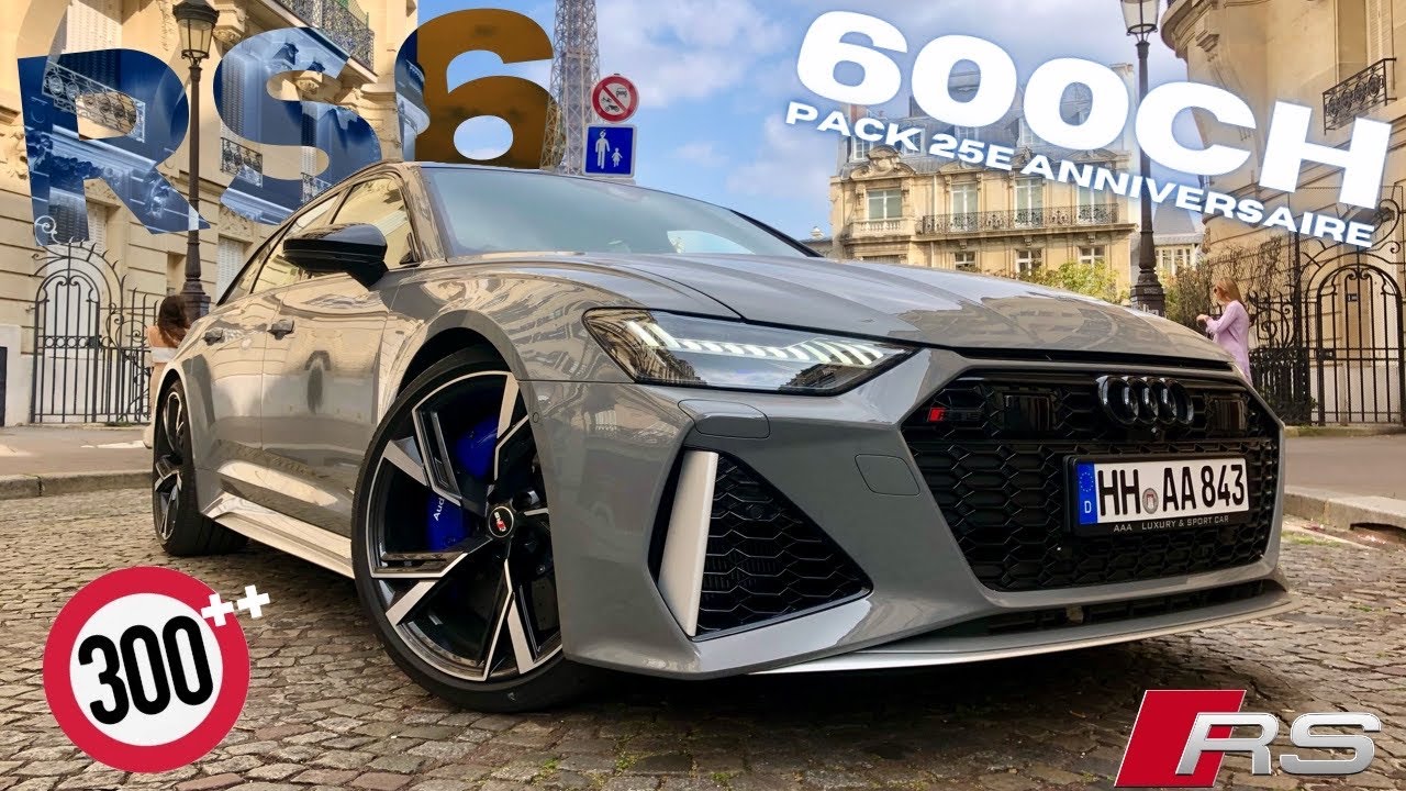 В AUDI RS6 НА УЛИЦАХ ПАРИЖА 🇫🇷! (600CH-V8) / 25th Anniversary Edition (пробная версия)