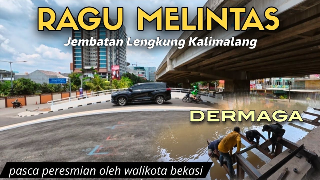 JEMBATAN LENGKUNG KALIMALANG PASCA PERESMIAN OLEH WALIKOTA, DERMAGA WISATA AIR SIAP DIPASANG