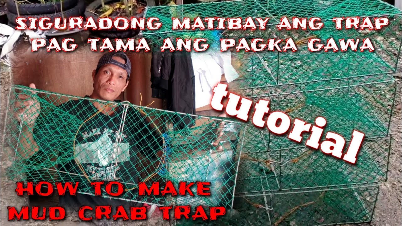 pano gumawa ng trap sa alimango at tamang pag_lagay ng lambat sa frame para maging matibay Ang trap