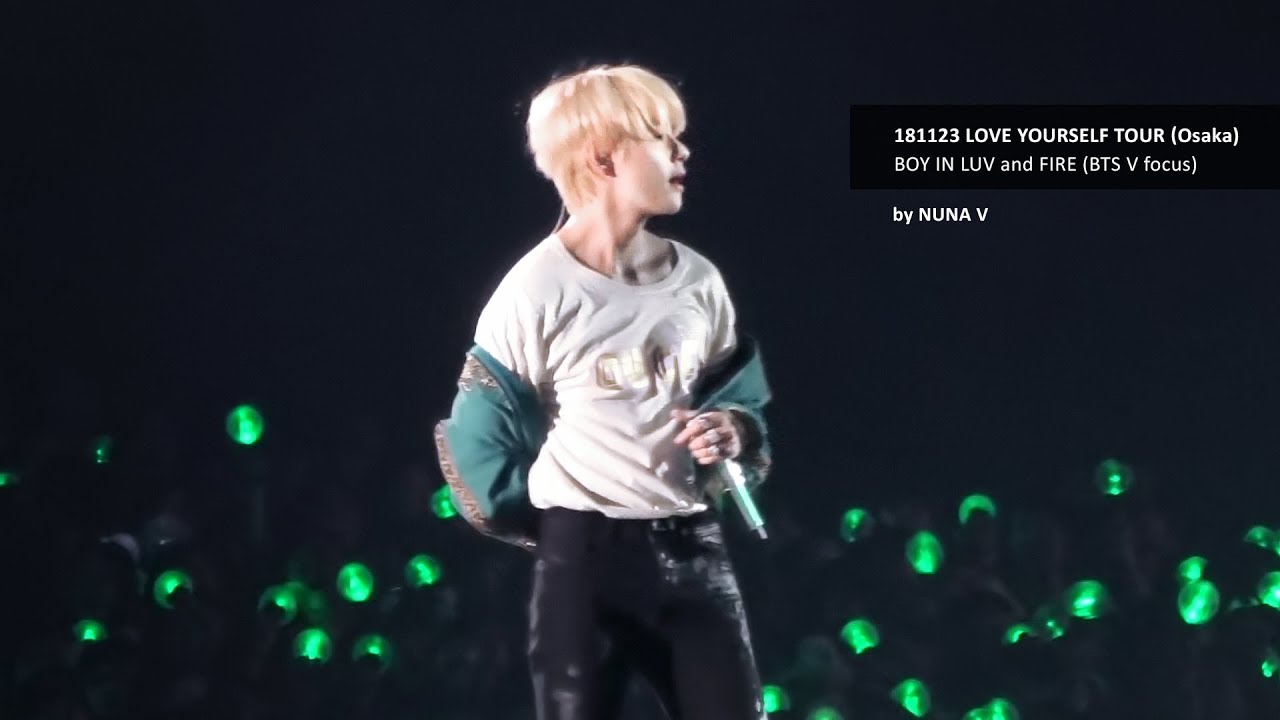181123 LOVE YOURSELF - BOY IN LUV+FIRE / BTS V focus / 방탄소년단 뷔 (4K fancam)