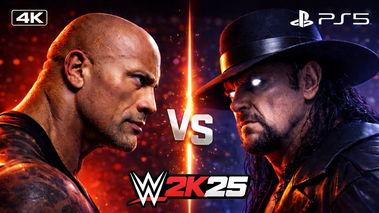 The Rock vs Undertaker | WWE 2K25 | PS5 | 4K | Casket Match