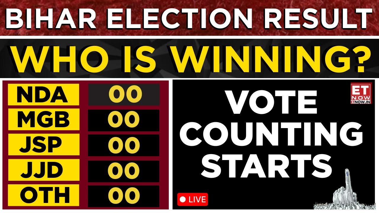 Bihar Election Result Update: Vote Counting Begins Across Bihar | Breaking News | ET Now