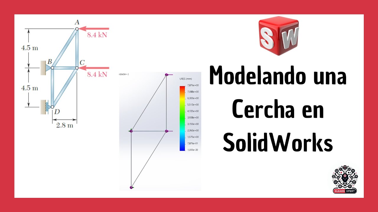 CÓMO hacer una Cercha en SolidWorks | Ejercicio 6.7 de Estática de Beer