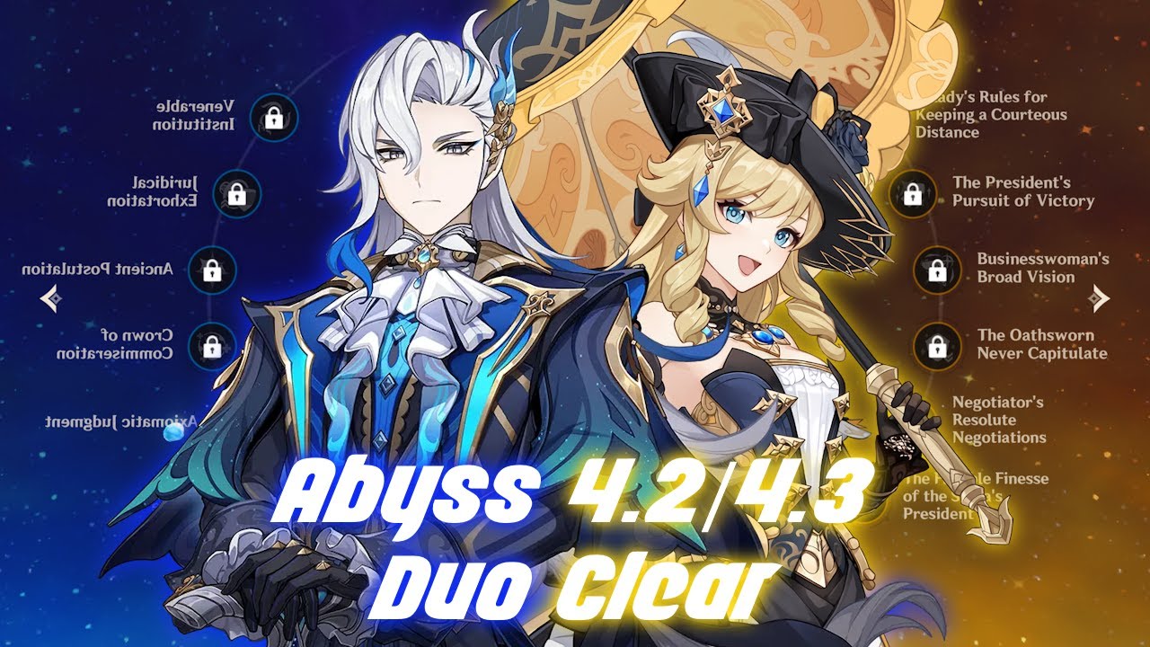 [Genshin Impact Abyss 4.2/4.3] Duo Clear - C0 Neuvillette x C0 Navia