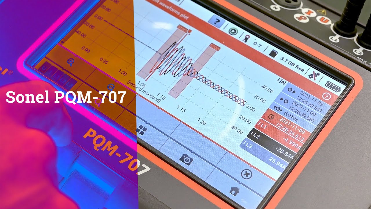 Start of an asynchronous motor: analysis with the use of Sonel PQM-707 [📄CC]
