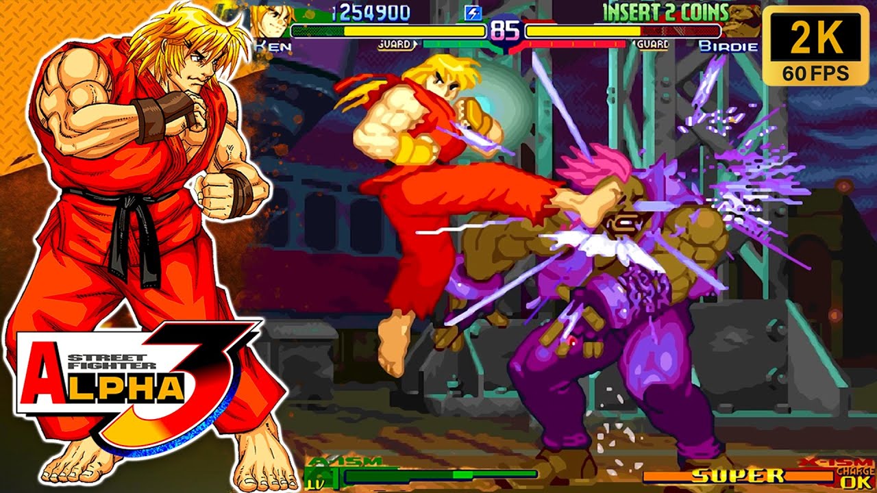 Street Fighter Alpha 3 - Ken (Arcade / 1998) 2K 60FPS