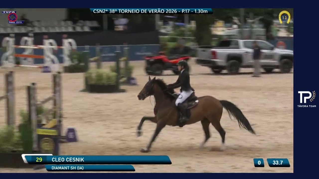 CSN2* Torneio de Verão 2026 - Cleo Cesnik/Diamant SH - 2º Lugar - PR.17 - PJR - 1,30m #horse