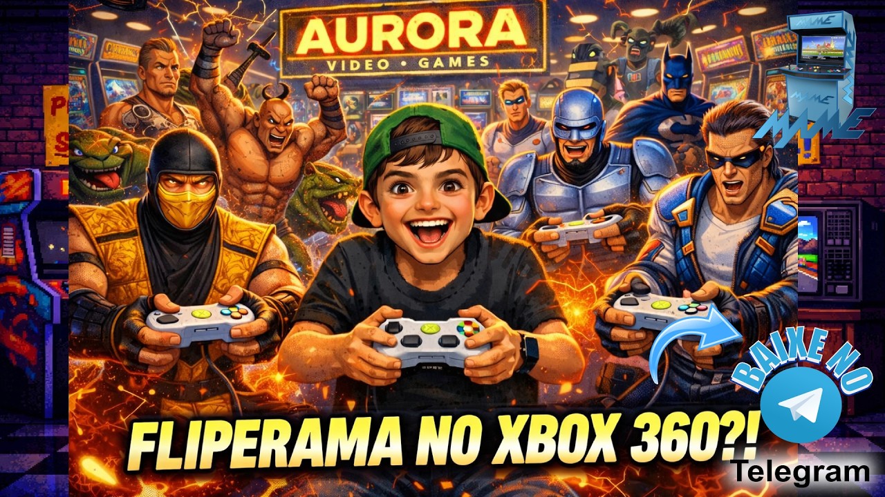 EMULADOR FLIPERAMA ARCADE MAME PARA O XPLOIT XBOX 360 BAIXE NO TELEGRAM!