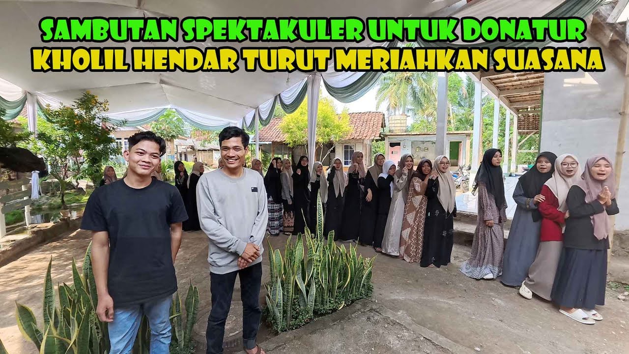 Silaturahmi Ke Pesantren..Sambutannya Sangat Meriah Untuk Donatur.. Bikin Merinding.