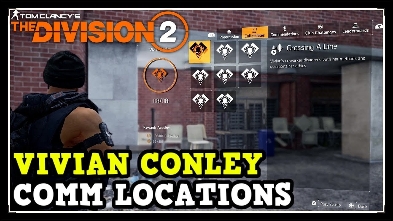 The Division 2 All Vivian Conley Comms Locations (Warlords of New York Vivian Conley Comms)