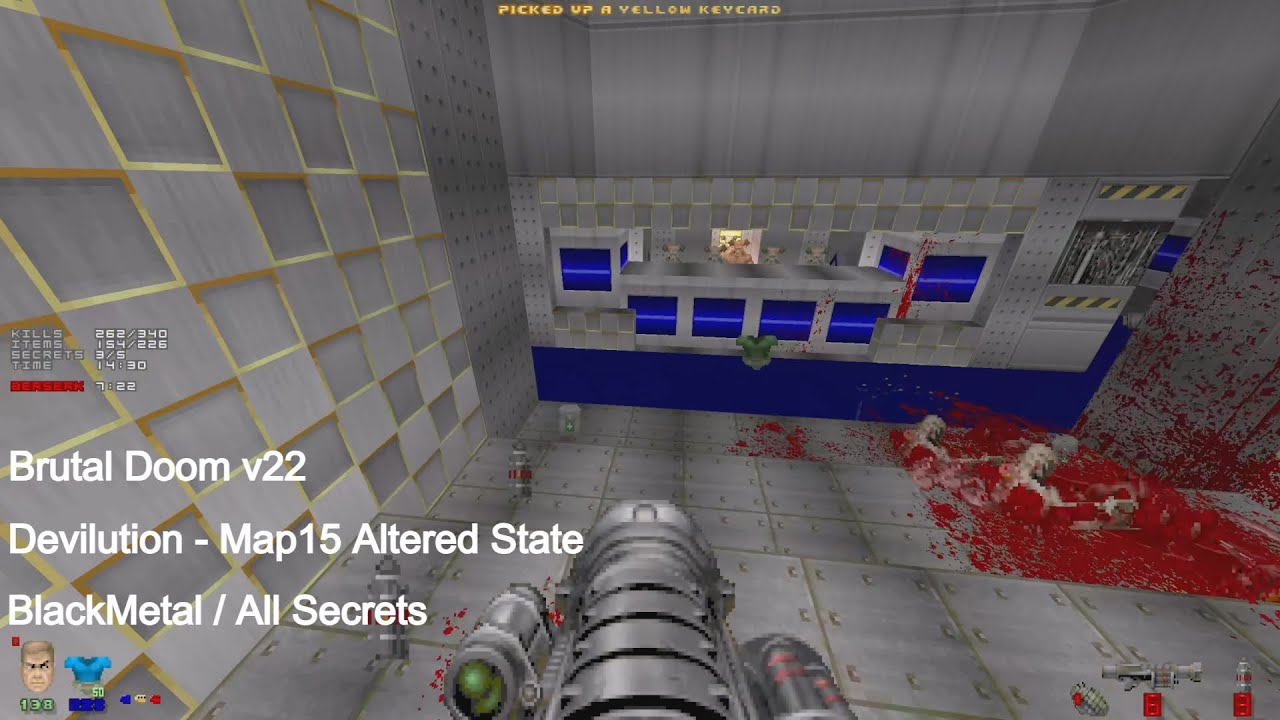 Brutal Doom v22 - Devilution Map15 Altered State (All Secrets)