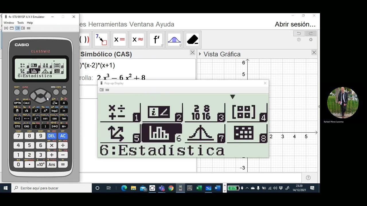 Calculadora Classwiz. Trabajo con Polinomios y Ecuaciones.
