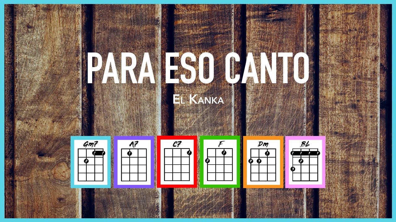 😍PARA ESO CANTO - El Kanka | Ukelele Cover Play-Along