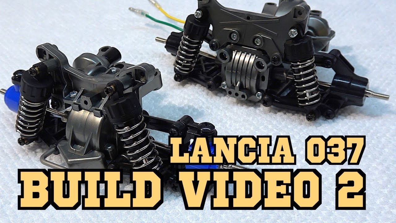 Tamiya Lancia 037 Rally Build / Video 2 / Steps 10-19