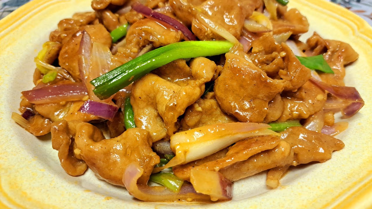 ONE PAN !Pork and Onion Stir Fry ! Easy and Quick recipe