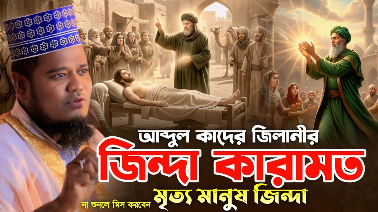 আব্দুল কাদের জিলানীর জিন্দা কারামত মৃত্য মানুষ জিন্দা || Mufti Ruhul Amin Siddiqui waz2026