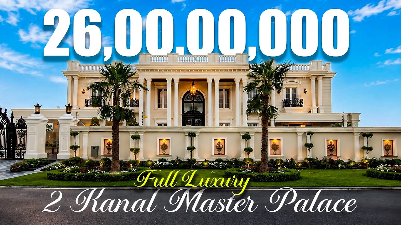 White 2 Kanal Royal Palace Villa for Sale in DHA Phase 7 Lahore | Only 26 Crore