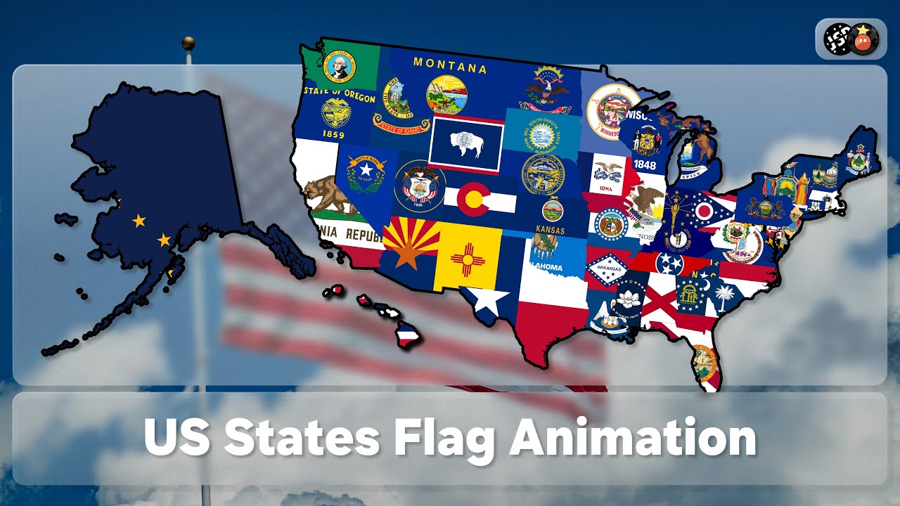 US States | Flag Animation (a collab with JSP Animation)