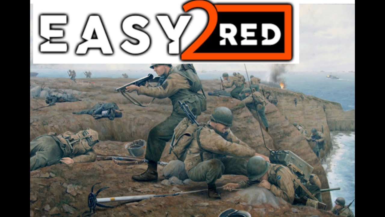 Easy Red 2 - Normandy - Max AI - U.S. Side - Pointe du Hoc - No Commentary