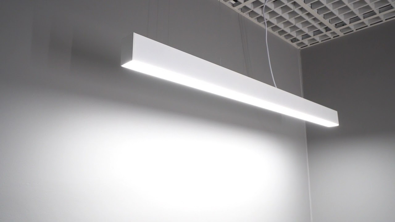 Lampa sufitowa wisząca na linkach - liniowa biała - 40W LED 120cm OPTONICA®