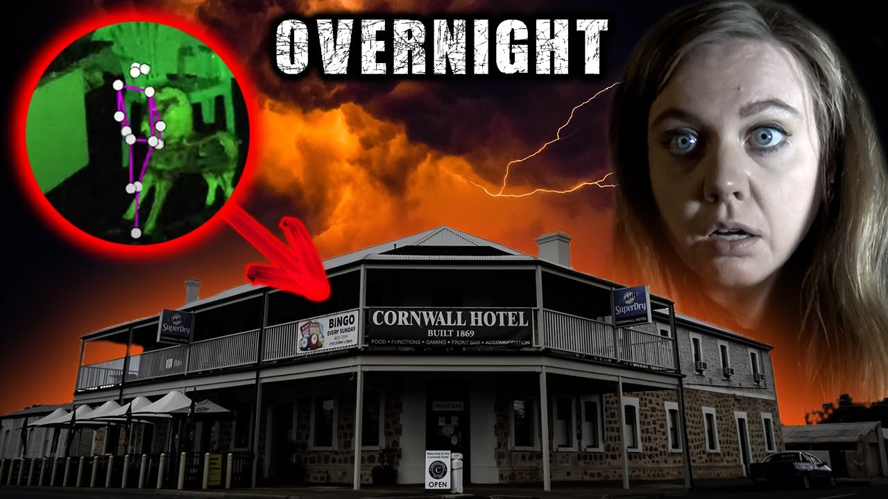 GHOST Asks For Help! OVERNIGHT in MOST HAUNTED Hotel Room | Cornwall Hotel, Moonta