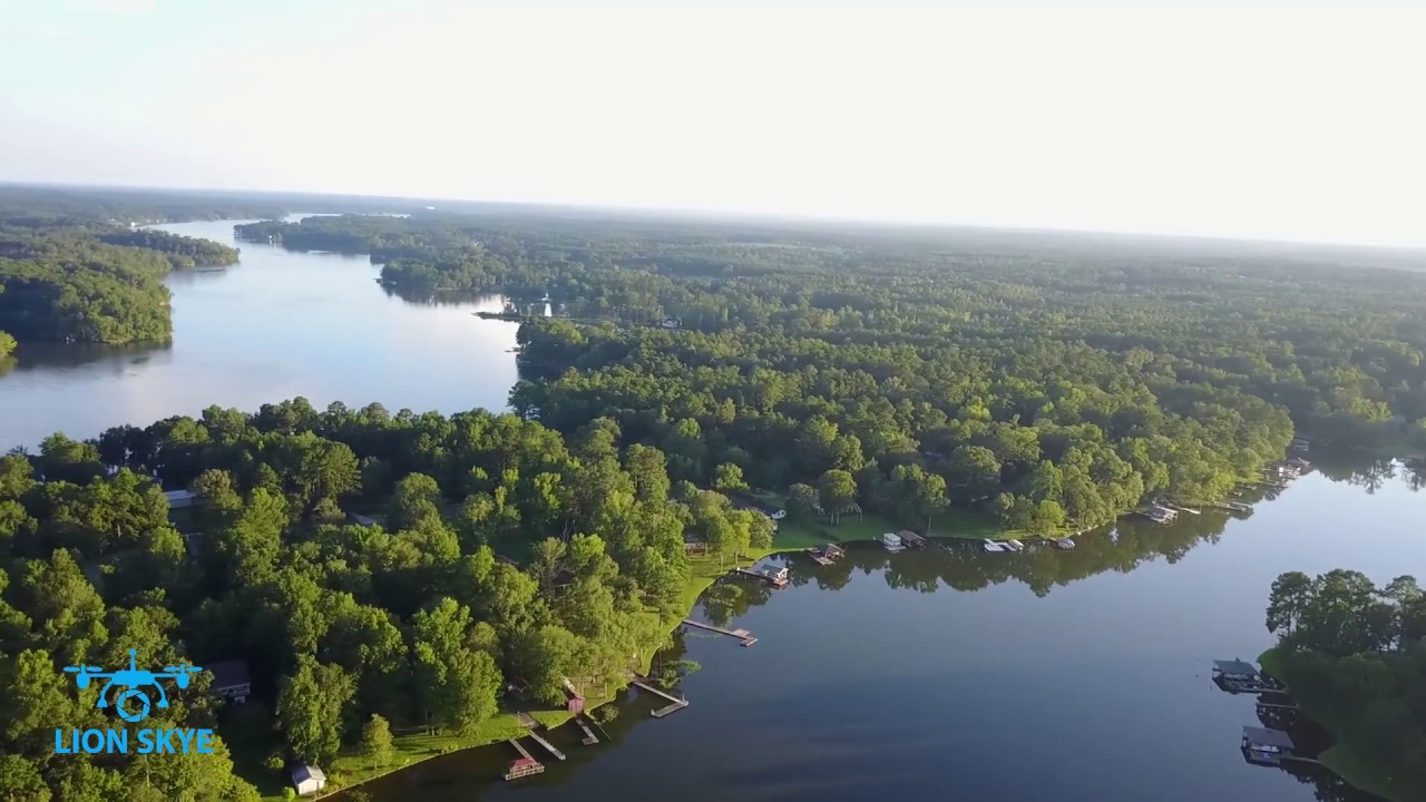 Lake Sinclair Drone Video 4K - Aerial Flyover in Georgia With Mavic Pro