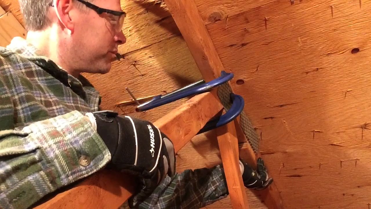 Attic Truss Repair #11: Using C clamps & a Hammer