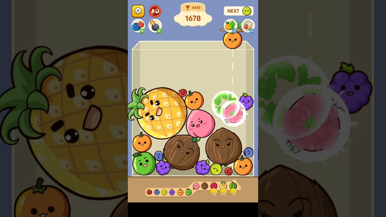 💥Best Fruit Merge Gameplay! 🍉🍌Satisfying Puzzle Merges You'll Love!