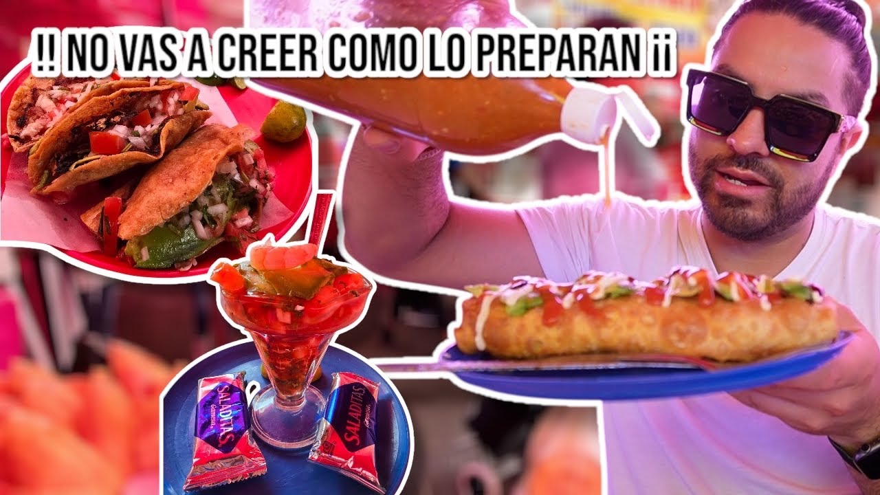 Burritos RELLENOS de CAMARON en el TIANGUIS de la VIGA