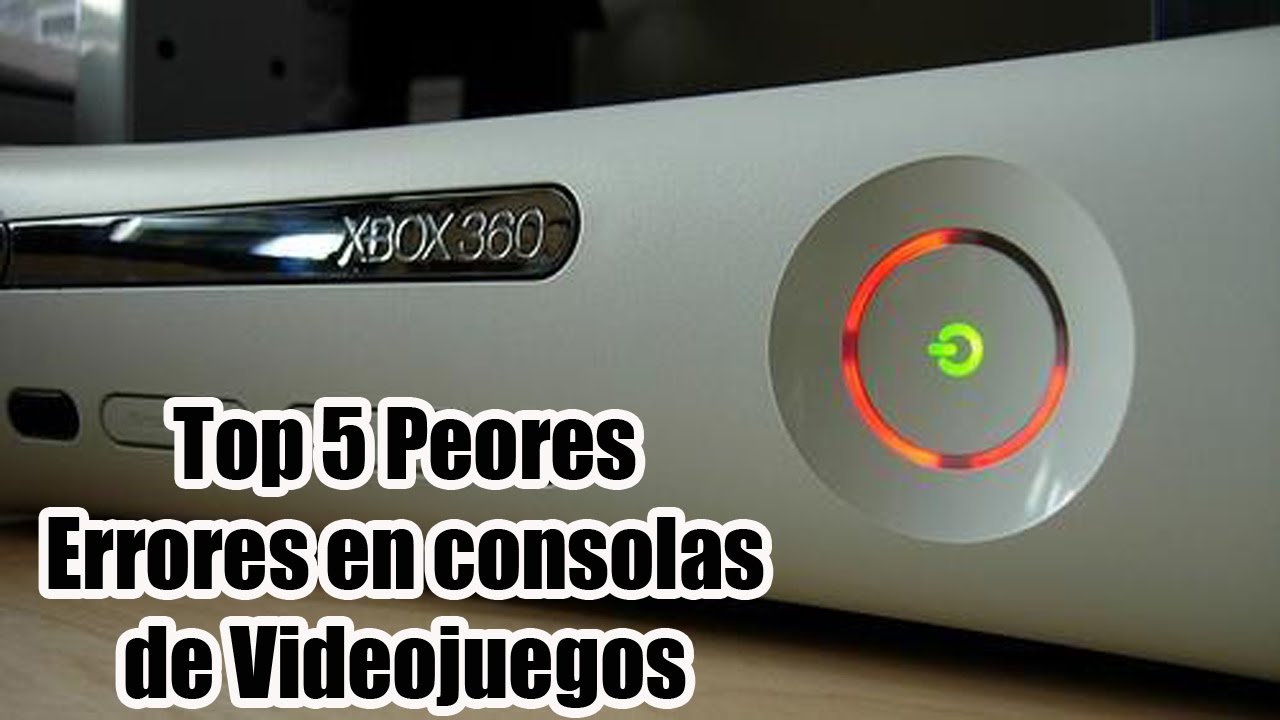 Top 5 Peores Errores en Consolas de Videojuegos