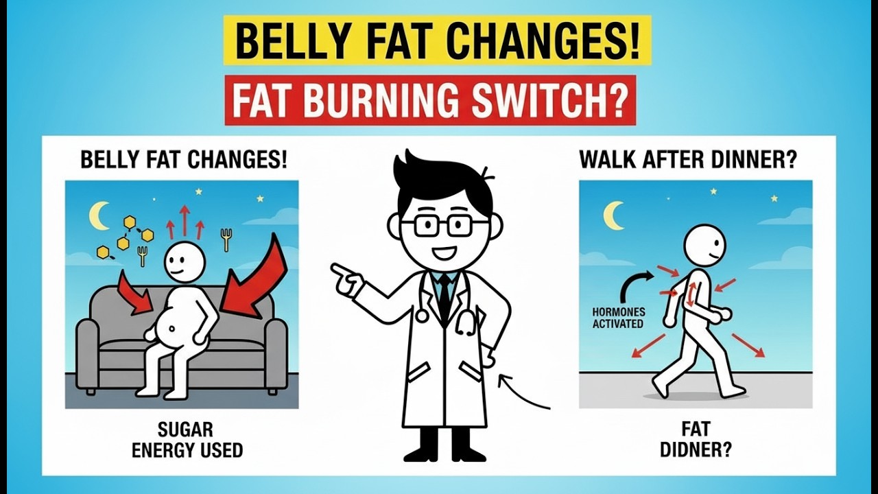 What Happens to Belly Fat When You Walk After Dinner (Metabolism & Blood Sugar Explained)