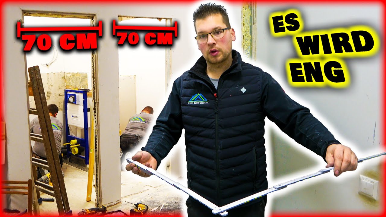ES WIRD ENG ⚠️ Die KLEINSTEN B&Auml;DER der WELT entstehen! - Badumbau #02 | Home Build Solution