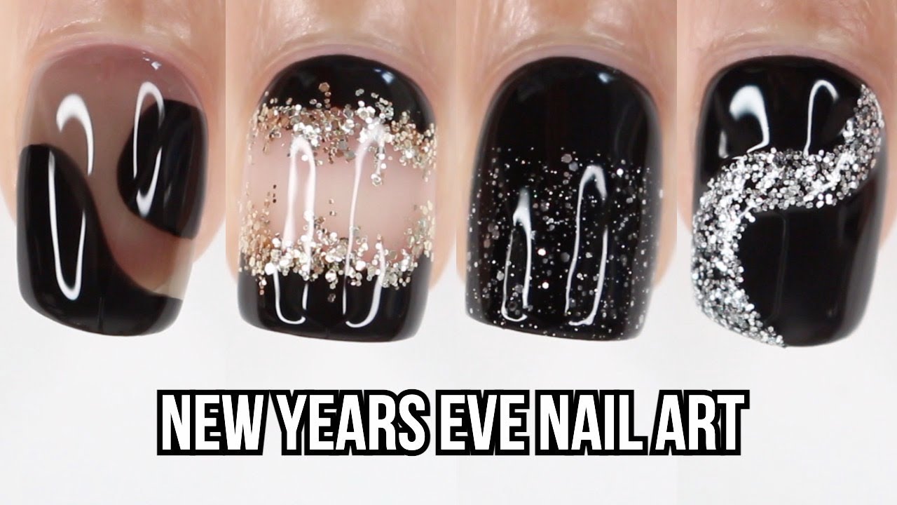 7 EASY NAIL IDEAS | New Years Eve nail art