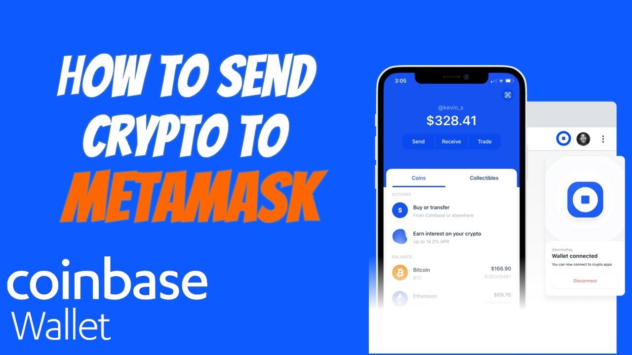 How to Send Crypto from Coinbase Wallet to MetaMask! (2021)