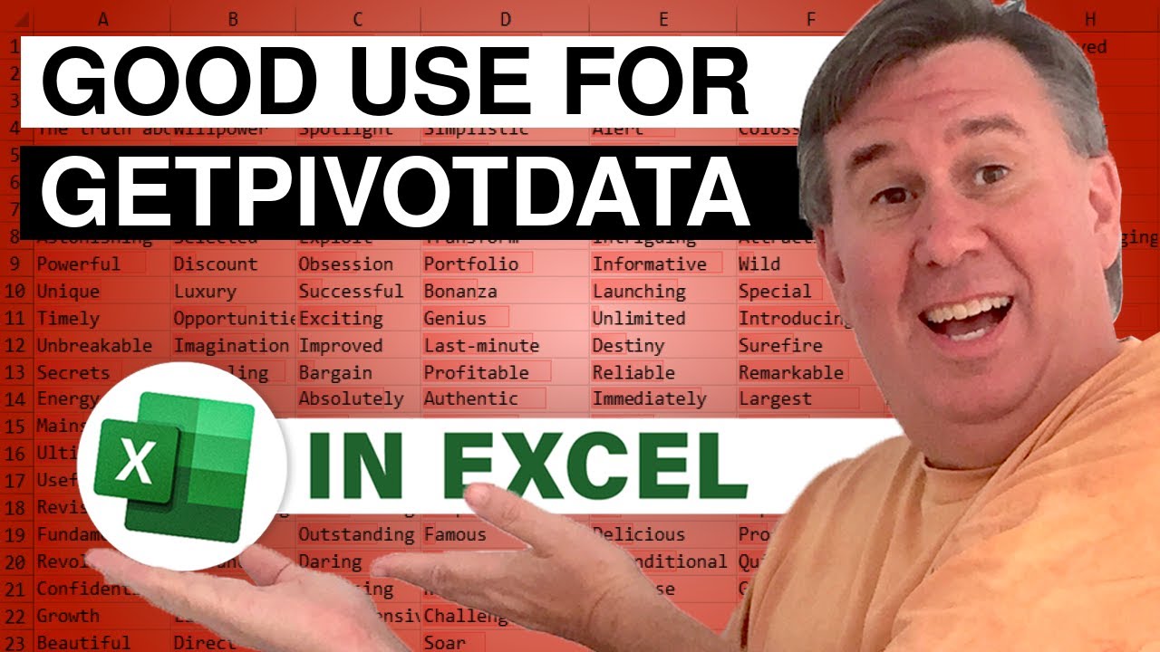 Excel - Practical Uses for GetPivotData Function in Excel - Episode 2013