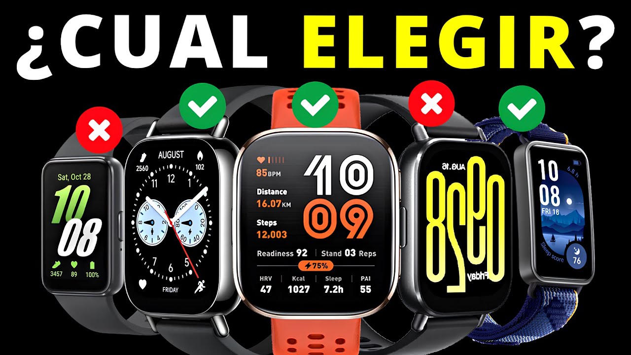 MEJORES SMARTWATCH CALIDAD PRECIO de 2025 | TOP 7 RELOJES INTELIGENTES CALIDAD PRECIO