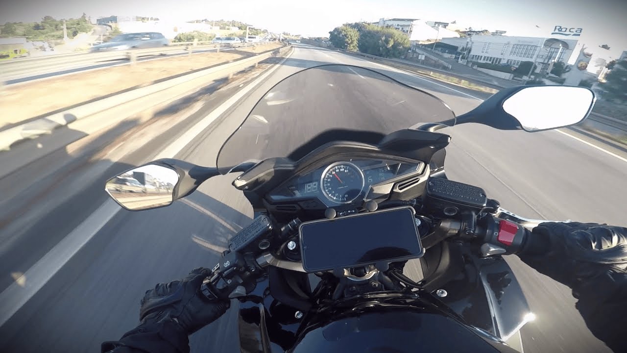 HONDA VFR800F V4 VTEC @ Sunset | SC Project exhaust sound