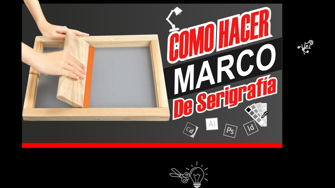 💯Como Hacer MARCO de Serigrafía FACIL y RÁPIDO 👏🏼Marco en madera serigrafía
